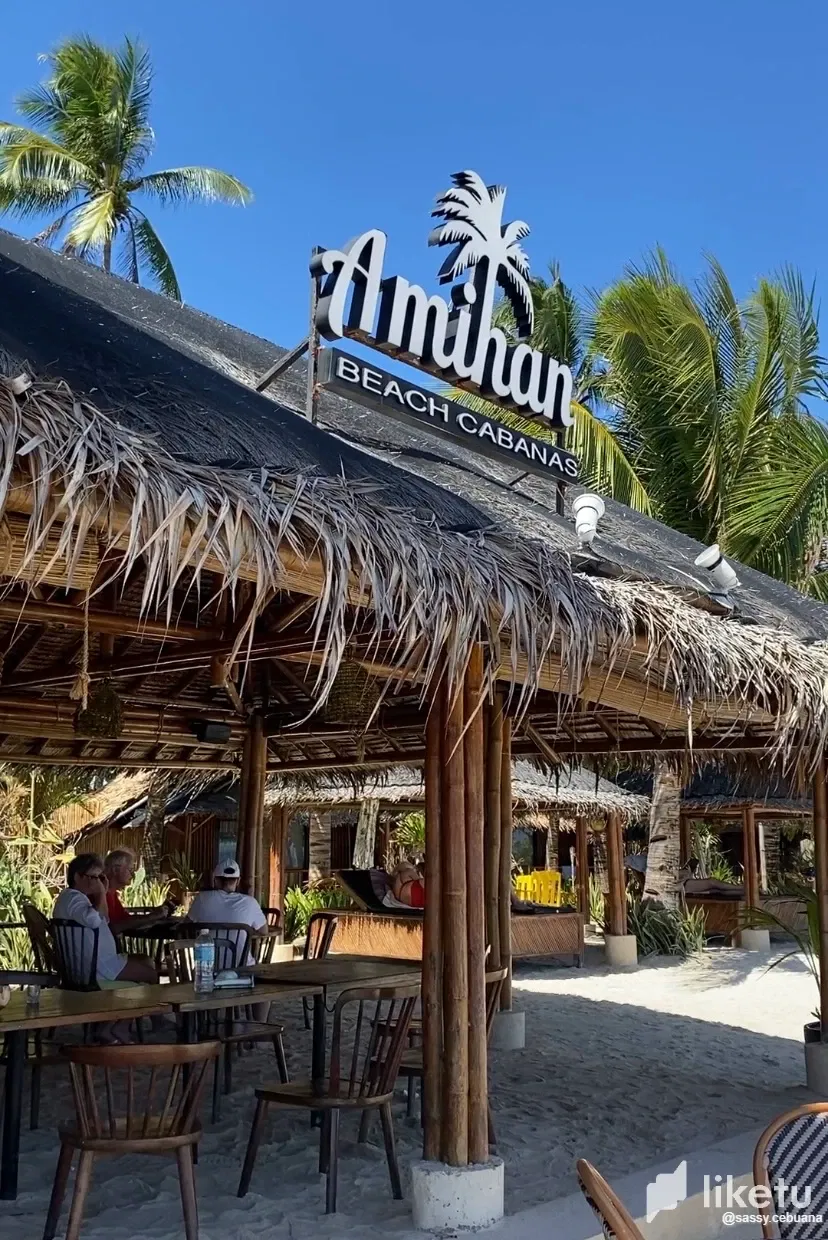Beachfront view at Amihan Beach Cabanas, Bantayan Island